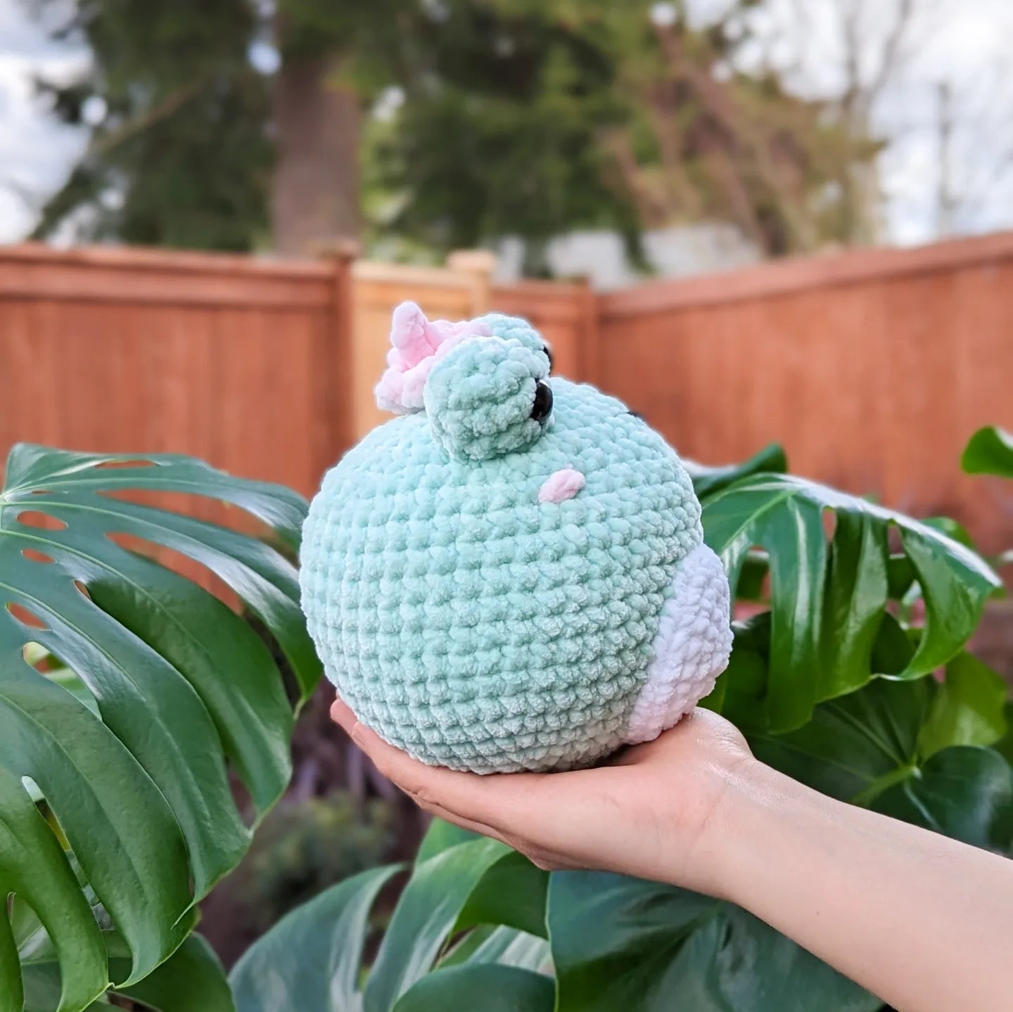 Frog with Flower Hat